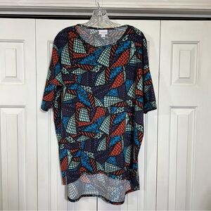 LuLaRoe Multicolor Abstract Top